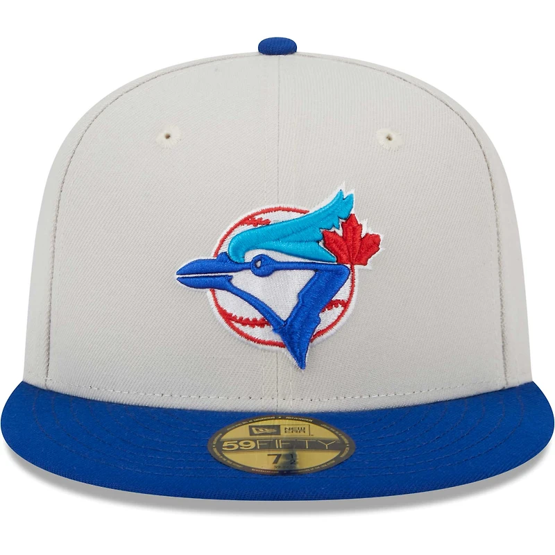 Men's New Era Cream Toronto Blue Jays 2x World Series Champions Class 59FIFTY Fitted Hat