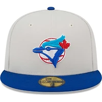 Men's New Era Cream Toronto Blue Jays 2x World Series Champions Class 59FIFTY Fitted Hat