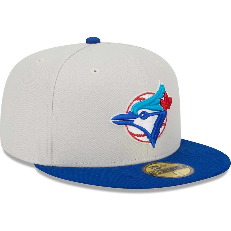 Men's New Era Cream Toronto Blue Jays 2x World Series Champions Class 59FIFTY Fitted Hat