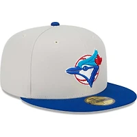 Men's New Era Cream Toronto Blue Jays 2x World Series Champions Class 59FIFTY Fitted Hat
