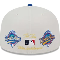 Men's New Era Cream Toronto Blue Jays 2x World Series Champions Class 59FIFTY Fitted Hat