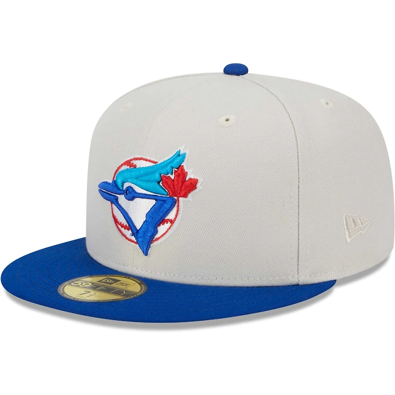 Men's New Era Cream Toronto Blue Jays 2x World Series Champions Class 59FIFTY Fitted Hat