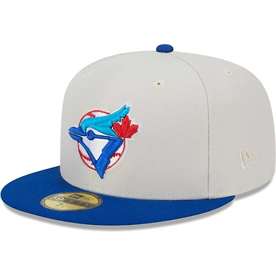 Men's New Era Cream Toronto Blue Jays 2x World Series Champions Class 59FIFTY Fitted Hat