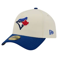 Men's New Era  Cream Toronto Blue Jays Chrome A-Frame 59FORTY Fitted Hat