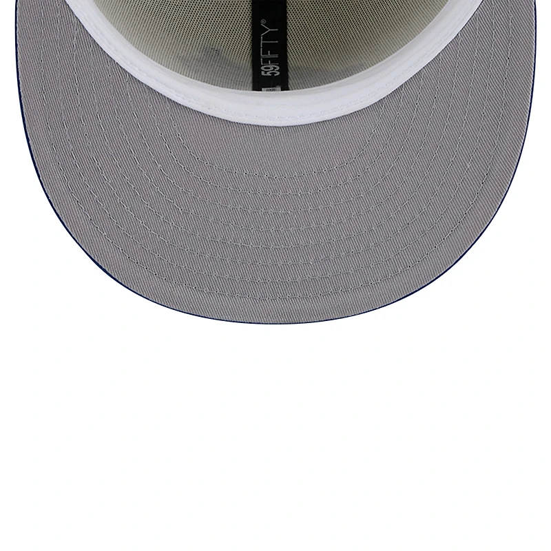 Casquette ajustée 59FIFTY chromée de la collection Cooperstown des Blue Jays Toronto New Era pour hommes
