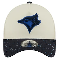 Casquette ajustable New Era 9FORTY crème Speckle A-Frame des Blue Jays de Toronto pour homme