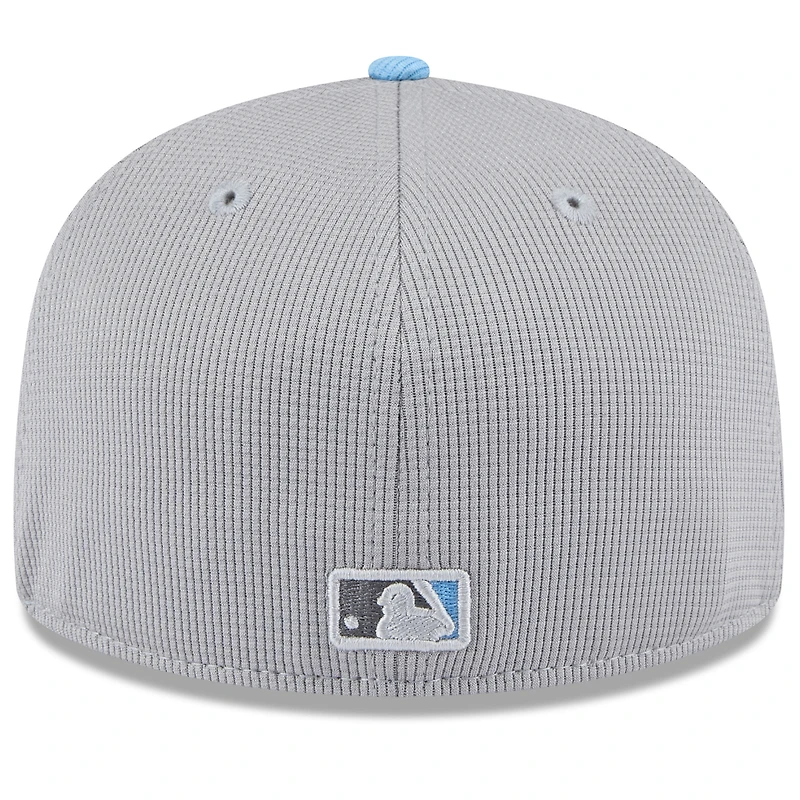 Casquette ajustée 59FIFTY Toronto Blue Jays 2025 pour homme New Era grise