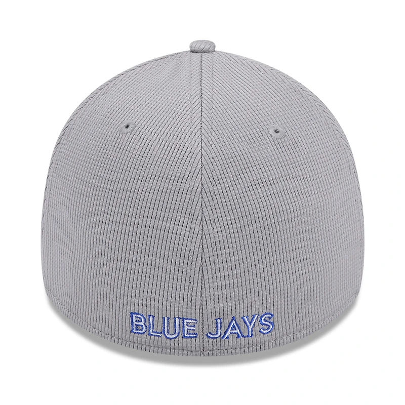 Casquette flexible Active Pivot 39THIRTY des Blue Jays de Toronto New Era pour hommes, grise
