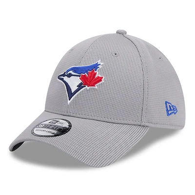 Casquette flexible Active Pivot 39THIRTY des Blue Jays de Toronto New Era pour hommes, grise