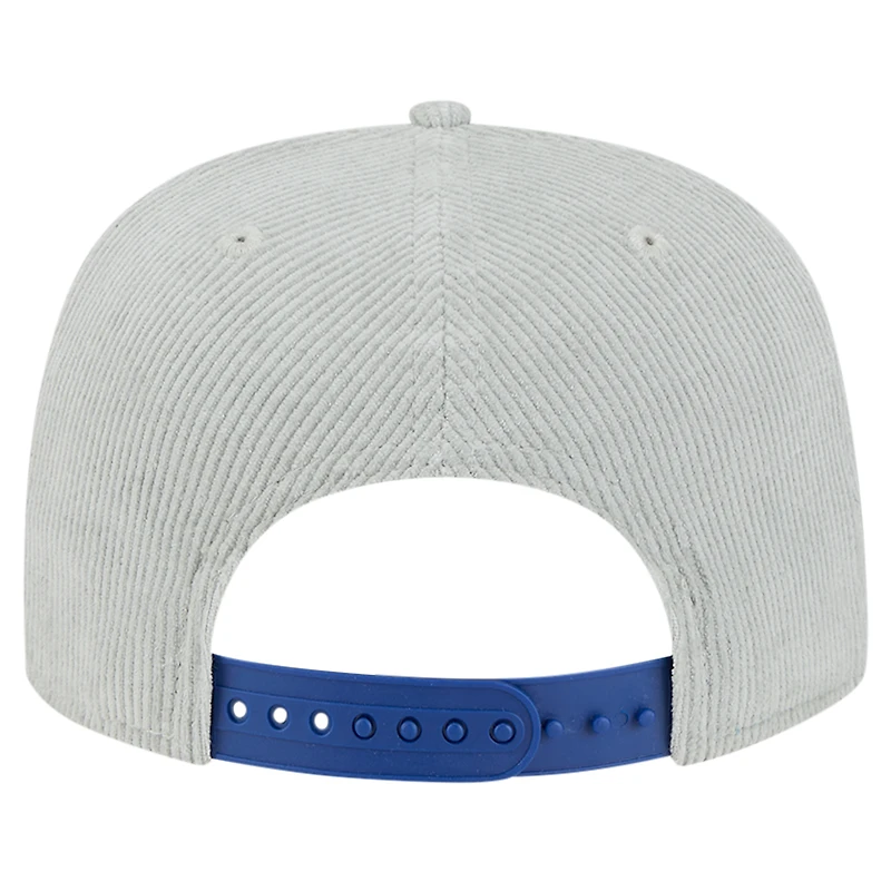 Casquette de golf à visière snapback en velours côtelé Toronto Blue Jays de New Era pour homme