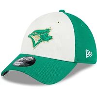 Casquette flexible 39THIRTY authentique de la Saint-Patrick des Blue Jays Toronto New Era pour hommes, verte