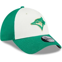 Casquette flexible 39THIRTY authentique de la Saint-Patrick des Blue Jays Toronto New Era pour hommes, verte