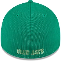 Casquette flexible 39THIRTY authentique de la Saint-Patrick des Blue Jays Toronto New Era pour hommes, verte