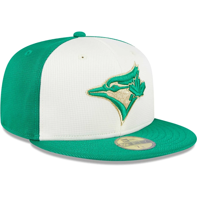 Men's New Era Green Toronto Blue Jays Authentic St. Patrick's Day 59FIFTY Fitted Hat