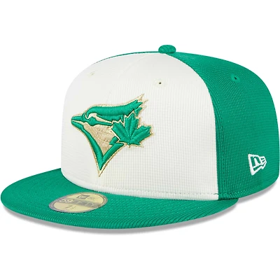 Men's New Era Green Toronto Blue Jays Authentic St. Patrick's Day 59FIFTY Fitted Hat