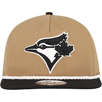 Men's New Era Khaki/Black Toronto Blue Jays Golfer Snapback Hat
