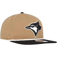 Men's New Era Khaki/Black Toronto Blue Jays Golfer Snapback Hat