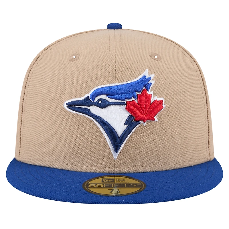 Casquette ajustée 59FIFTY Toronto Blue Jays de New Era pour homme en kaki