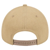 Men's New Era Khaki Toronto Blue Jays Logo Essentials 9FORTY A-Frame Adjustable Hat