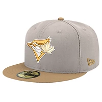 Casquette ajustée Panama 59FIFTY kaki Toronto Blue Jays de New Era pour homme