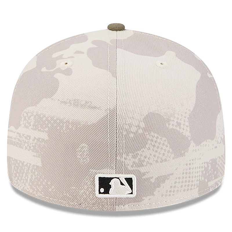 Men's New Era  Light Beige/Olive Toronto Blue Jays 2025 Armed Forces Day 59FIFTY Fitted Hat