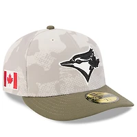 Men's New Era  Light Beige/Olive Toronto Blue Jays 2025 Armed Forces Day 59FIFTY Fitted Hat