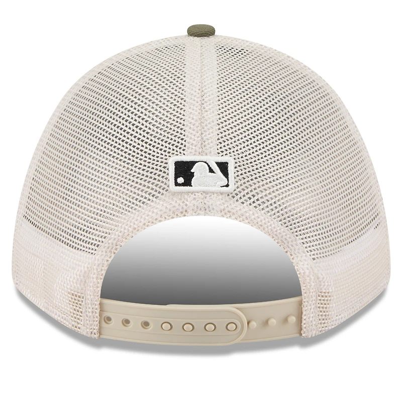 Men's New Era Light Beige/Olive Toronto Blue Jays 2025 Armed Forces Day 9FORTY M-Crown A-Frame Adjustable Hat