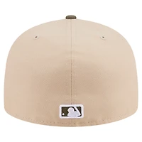 Men's New Era Light Beige/Olive Toronto Blue Jays Two-Tone Color Pack A-Frame 59FIFTY Fitted Hat