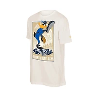 Men's New Era Light Beige Toronto Blue Jays Looney Tunes Daffy Duck T-Shirt
