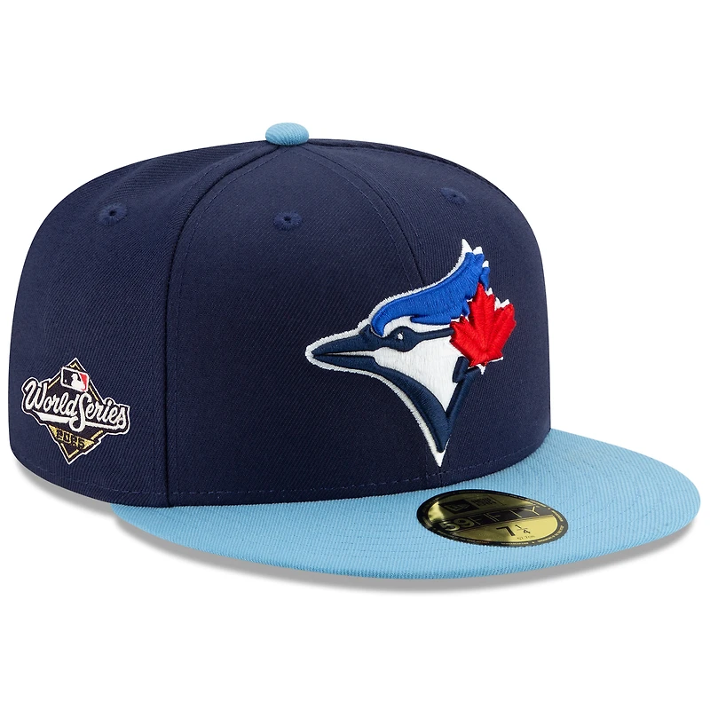 Men's New Era Navy/Powder Blue Toronto Jays 2025 World Series 59FIFTY Fitted Hat