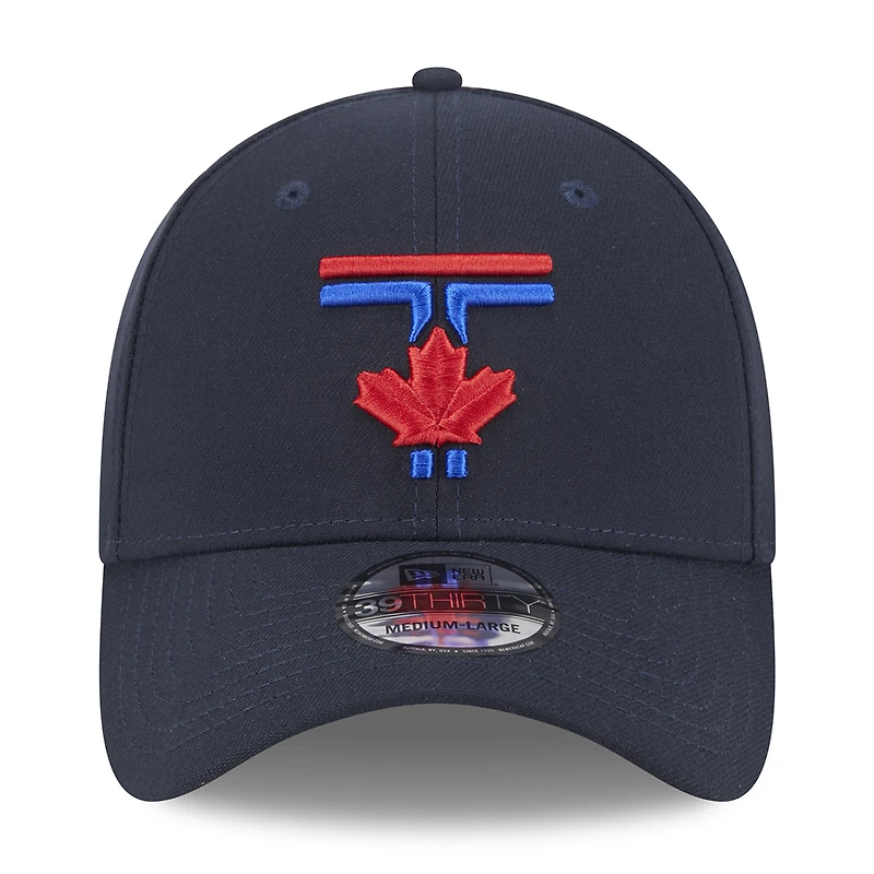 Men's New Era Navy Toronto Blue Jays 2024 City Connect 39THIRTY Flex Hat
