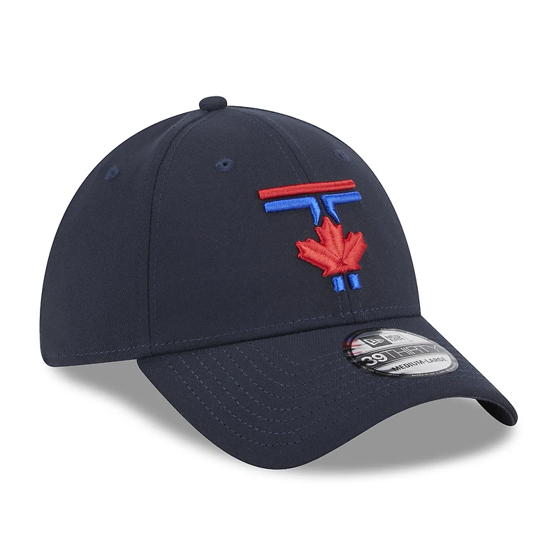 Men's New Era Navy Toronto Blue Jays 2024 City Connect 39THIRTY Flex Hat