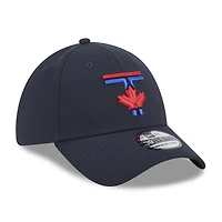 Men's New Era Navy Toronto Blue Jays 2024 City Connect 39THIRTY Flex Hat