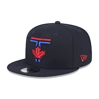 Casquette Snapback 9FIFTY New Era pour hommes des Blue Jays de Toronto 2024 City Connect bleu marine