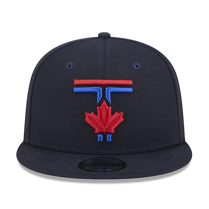 Casquette Snapback 9FIFTY New Era pour hommes des Blue Jays de Toronto 2024 City Connect bleu marine