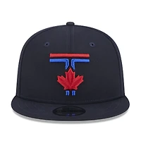 Casquette Snapback 9FIFTY New Era pour hommes des Blue Jays de Toronto 2024 City Connect bleu marine