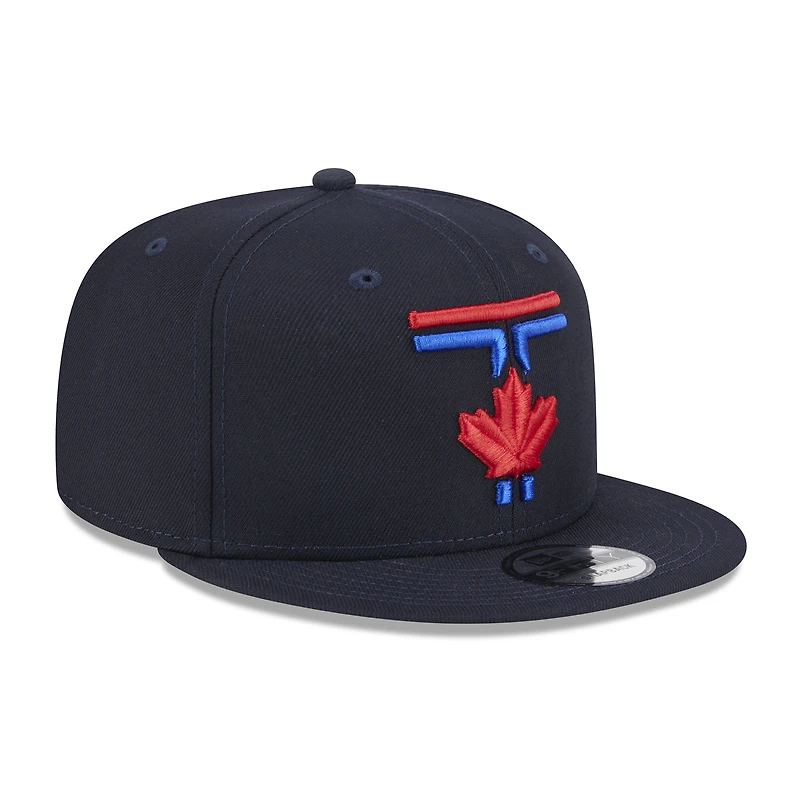 Casquette Snapback 9FIFTY New Era pour hommes des Blue Jays de Toronto 2024 City Connect bleu marine