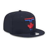Casquette Snapback 9FIFTY New Era pour hommes des Blue Jays de Toronto 2024 City Connect bleu marine