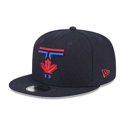 Casquette Snapback 9FIFTY New Era pour hommes des Blue Jays de Toronto 2024 City Connect bleu marine
