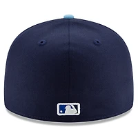 Casquette ajustée New Era bleu marine Toronto Blue Jays 59FIFTY pour homme, collection authentique du 50e anniversaire