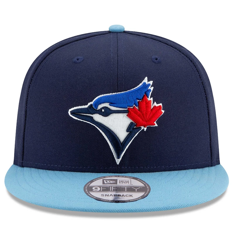 Men's New Era Navy Toronto Blue Jays 50th Season On-Field 9FIFTY Snapback Hat