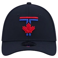 Men's New Era Navy Toronto Blue Jays 50th Season Patch City Connect 39THIRTY M-Crown Flex Hat
