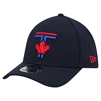 Men's New Era Navy Toronto Blue Jays 50th Season Patch City Connect 39THIRTY M-Crown Flex Hat