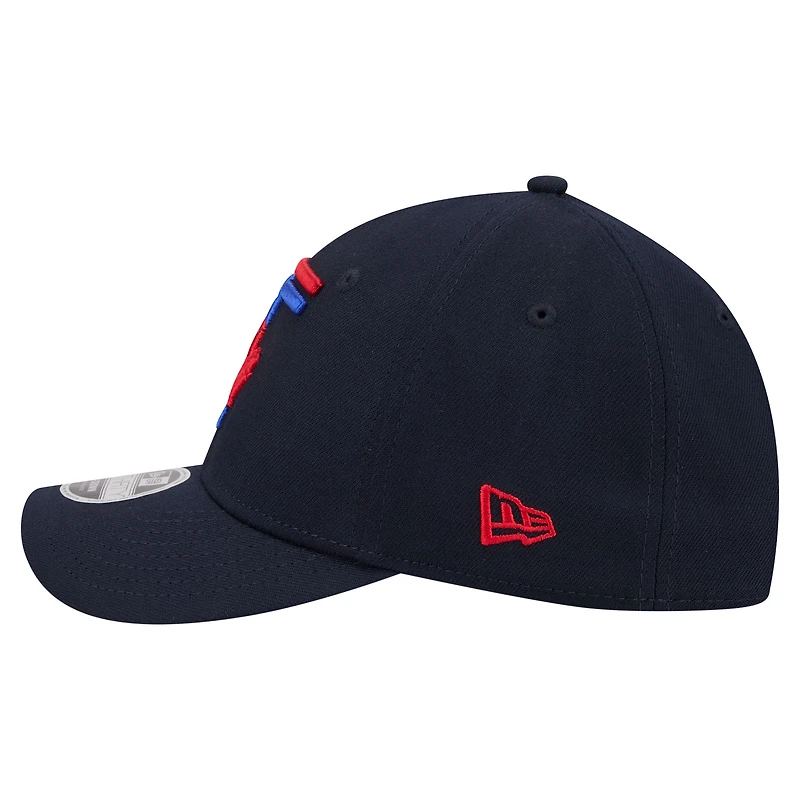 Men's New Era Navy Toronto Blue Jays 50th Season Patch City Connect 39THIRTY M-Crown Flex Hat