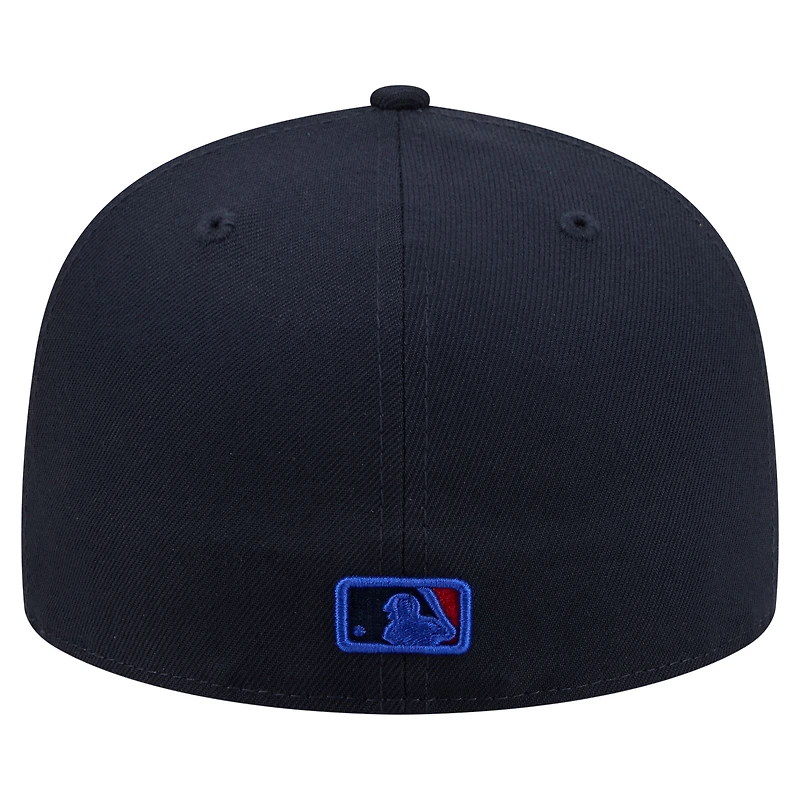 Men's New Era Navy Toronto Blue Jays 50th Season Patch City Connect 59FIFTY Fitted Hat