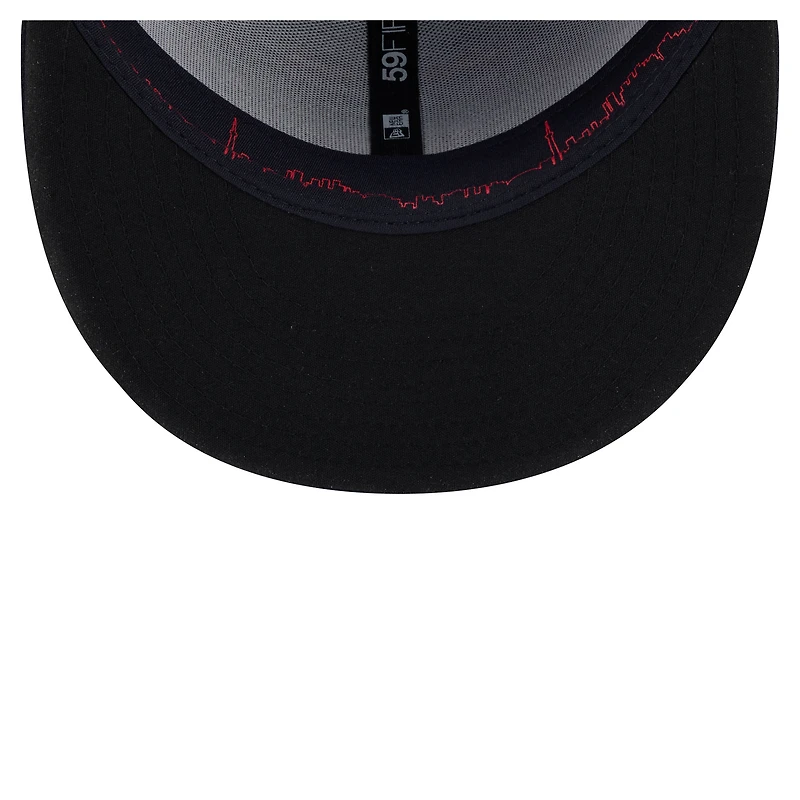 Men's New Era Navy Toronto Blue Jays 50th Season Patch City Connect 59FIFTY Fitted Hat