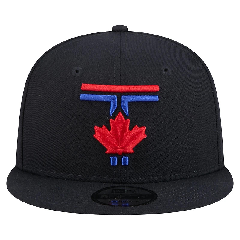 Men's New Era Navy Toronto Blue Jays 50th Season Patch City Connect 9FIFTY Snapback Hat