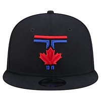 Men's New Era Navy Toronto Blue Jays 50th Season Patch City Connect 9FIFTY Snapback Hat