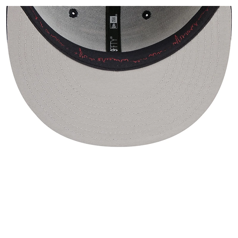 Men's New Era Navy Toronto Blue Jays 50th Season Patch City Connect 9FIFTY Snapback Hat