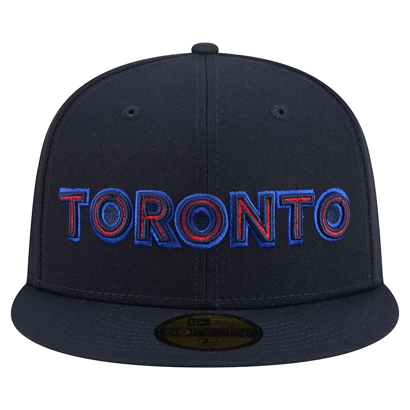 Men's New Era Navy Toronto Blue Jays City Connect 59FIFTY Fitted Hat